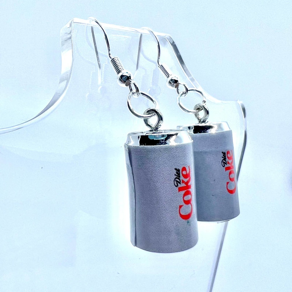 Diet Coke Earrings - Drink Earrings - Soda Earrings - Coca Cola Earrings - Picture 6 of 10